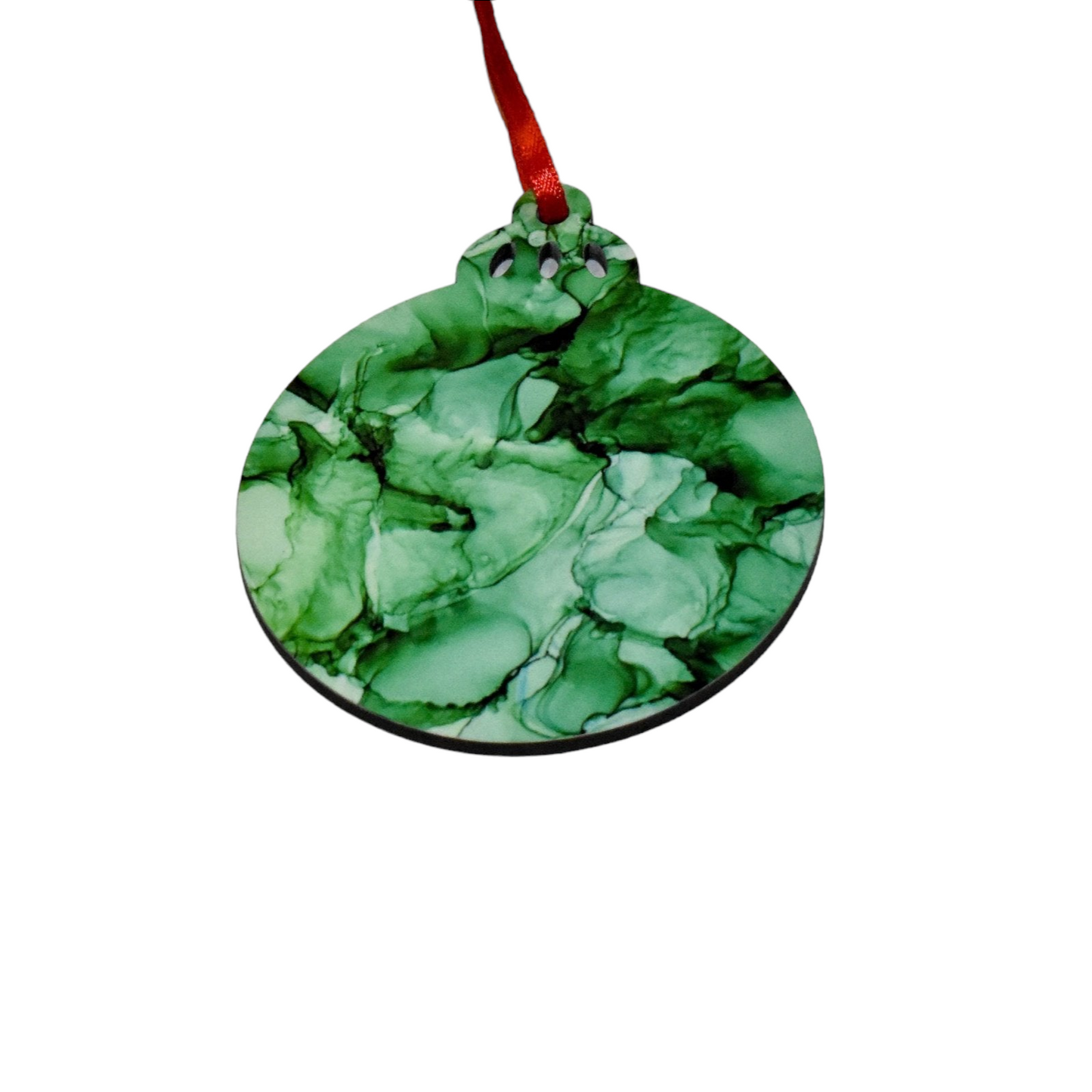 Alcohol Ink Christmas Ornament