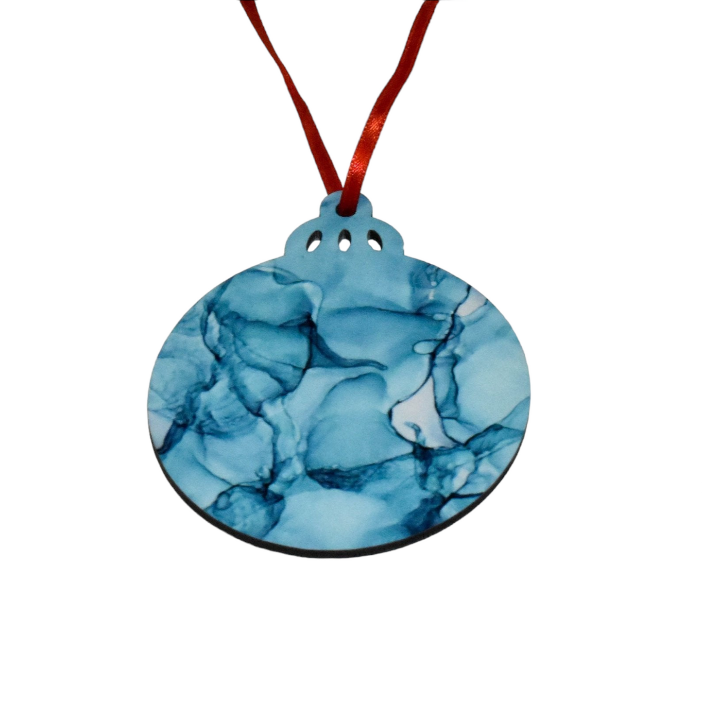 Alcohol Ink Christmas Ornament