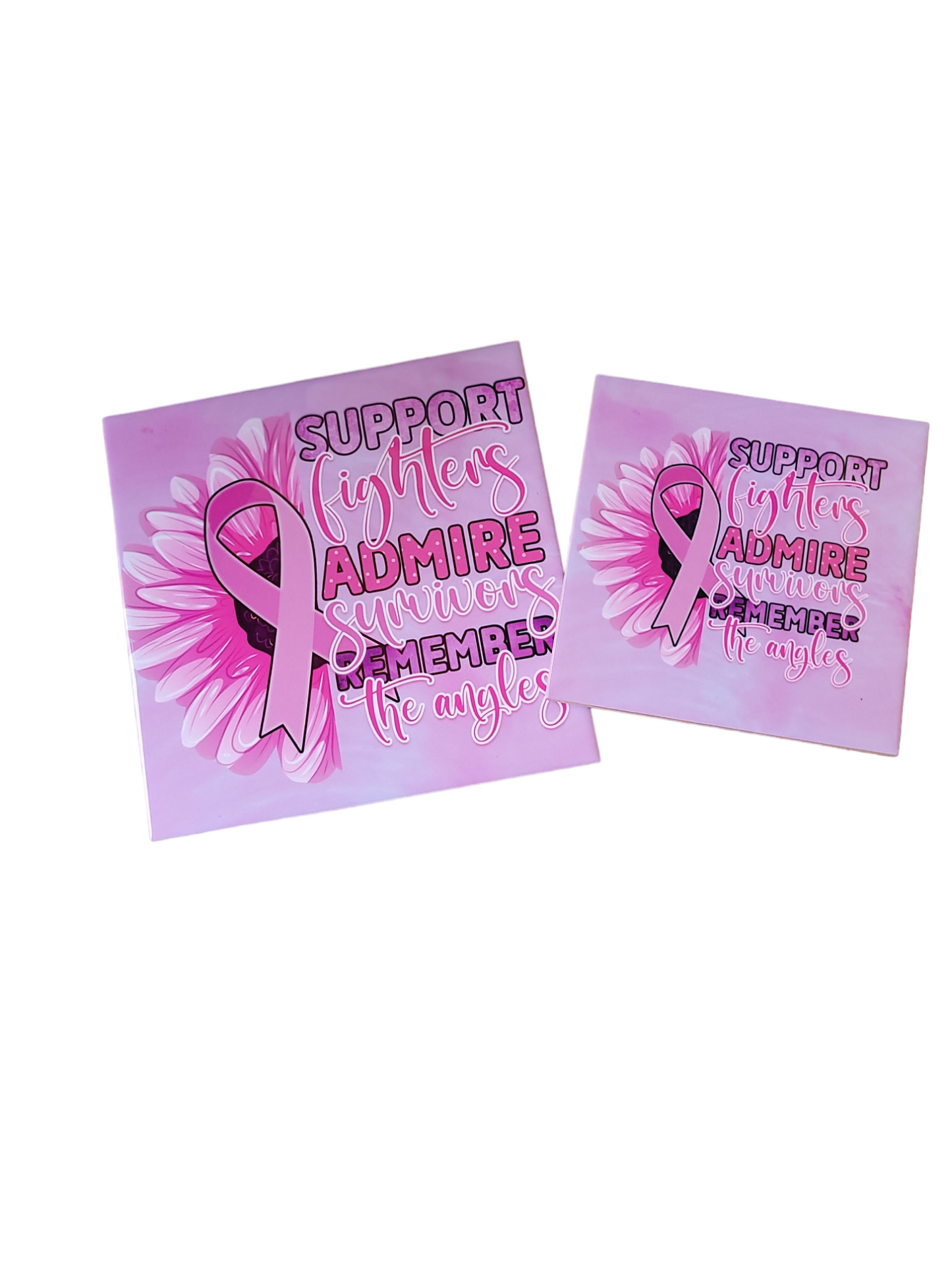 Breast Cancer Awareness Ceramic Tile Plaque
