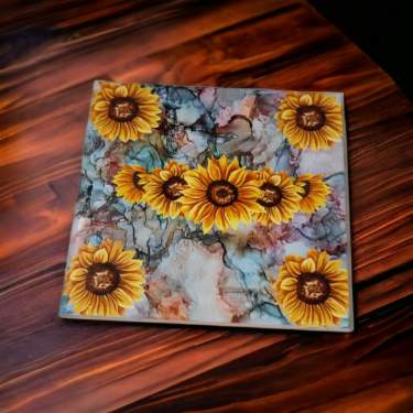 Ceramic Trivet for Hot Dishes/Decorative Tile Display